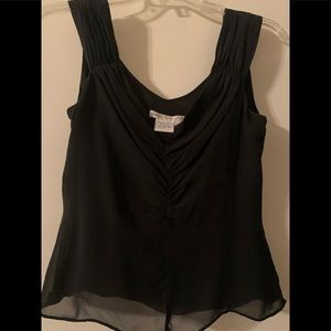 ❤️3/$20 Black sweetheart neckline blouse